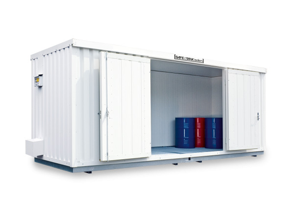 Gefahrstoffcontainer SRC-S 6.1W verzinkt, mit 1-flügeliger Tür