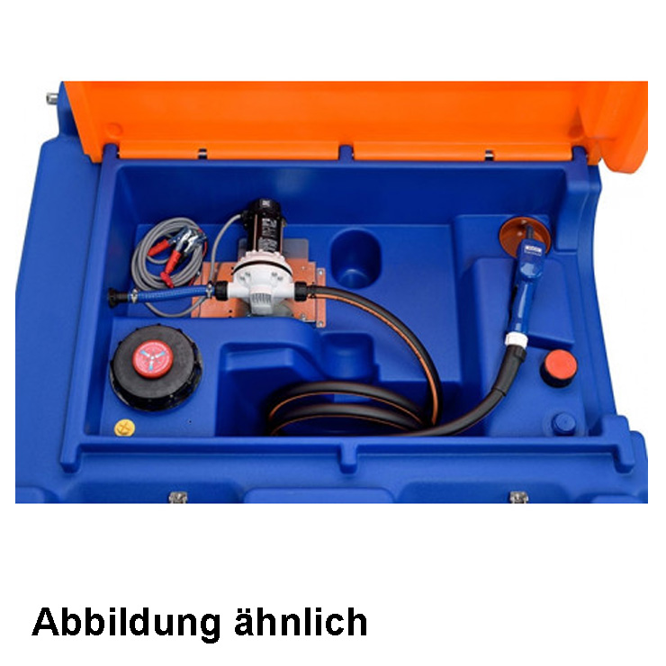 Mobile AdBlue-Tankanlage Typ Blue-Mobil Easy 980l mit  Elektropumpe 24 V und Automatik-Zapfventil