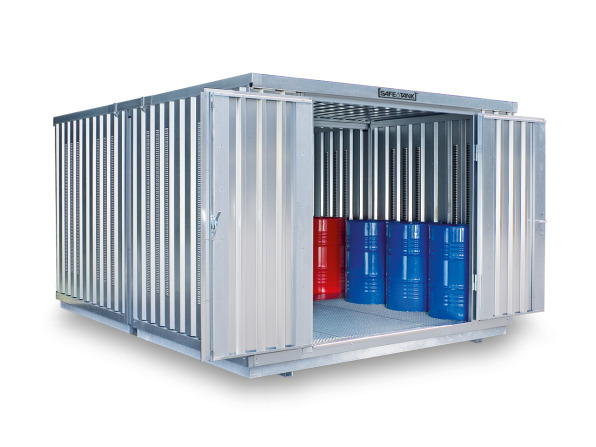 Gefahrstoffcontainer SRC-S 3.2N verzinkt, mit 1-flügeliger Tür