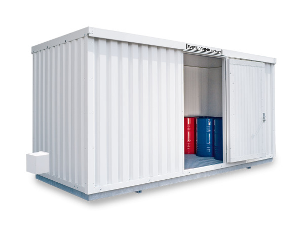 Gefahrstoffcontainer SRC-S 5.1N verzinkt, mit 1-flügeliger Tür