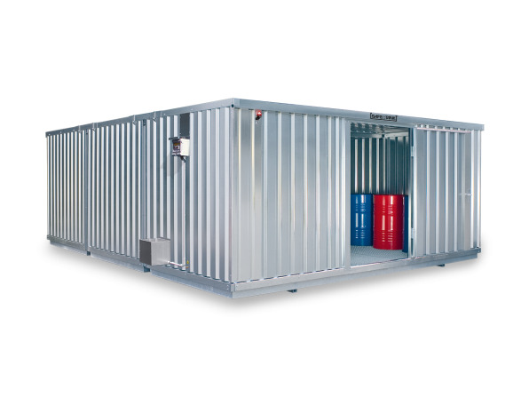 Gefahrstoffcontainer SRC-S 5.3N verzinkt, mit 1-flügeliger Tür